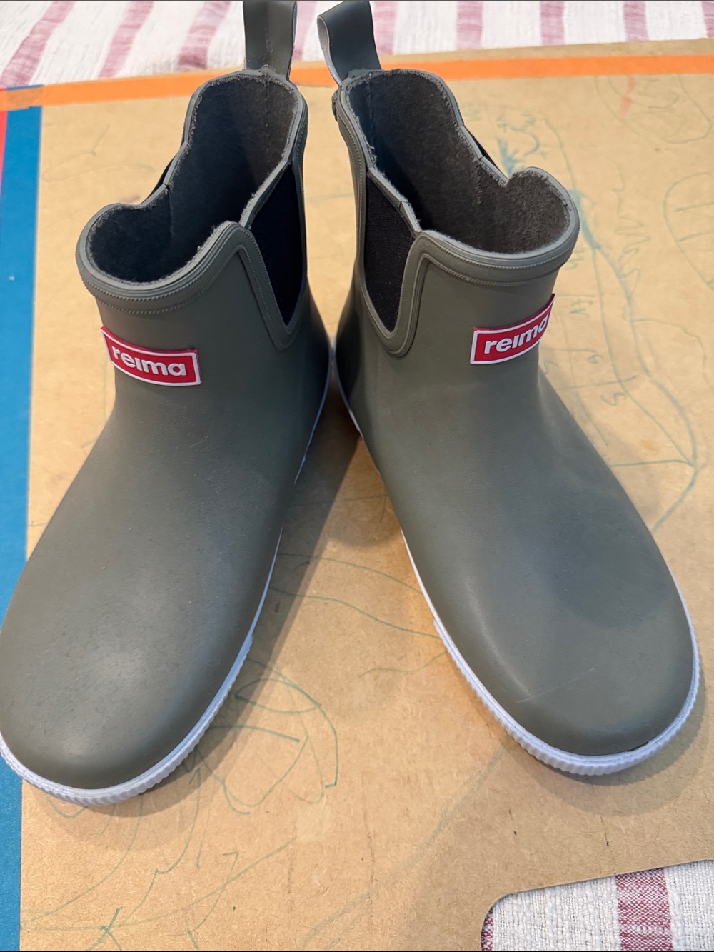 Reima Kids Olive Green Waterproof Rain & Snow Boots